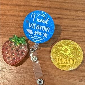 Summer Badge Reel Set